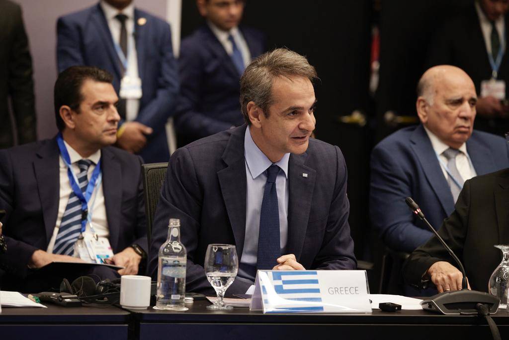 Ο Κώστας Σκρέκας με τον Πρωθυπουργό Κυριάκο Μητσοτάκη στην Διάσκεψη των Ηνωμένων Εθνών για την Κλιματική Αλλαγή 1
