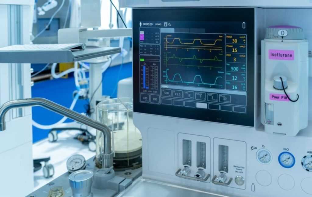Close,Up,View,Of,Icu,Health,Care,Device.,Medical,Topic.